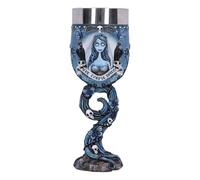 Nemesis Now Corpse Bride Emily Goblet, Officially Licensed Tim Burton Collectible, Gothic Decor, Blue