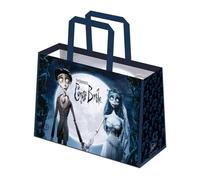 Corpse Bride Men's Emily & Victor Reusable Tote in Black Corpse Bride Black One Size