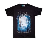 Corpse Bride Men's Glow In The Dark T-Shirt in Black | Size: 3XL Corpse Bride Black 3XL