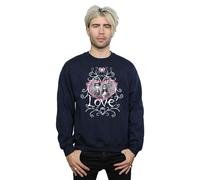Corpse Bride Men's Love Heart Frame Sweatshirt in Navy | Size: Large Corpse Bride Navy L