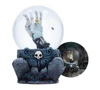 Nemesis Now Corpse Bride Snow Globe 15cm - Officially Licensed Tim Burton Collectible with Emily’s Hand and Gothic Resin Base, Glass Globe, For Fans