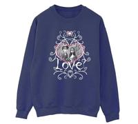 Corpse Bride Women's Love Heart Frame Sweatshirt in Navy | Size: 5XL Corpse Bride Navy 5XL