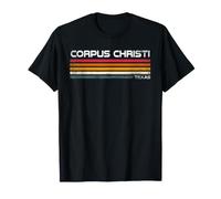 Corpus Christi Texas Retro Stripes Vintage City Design T-Shirt