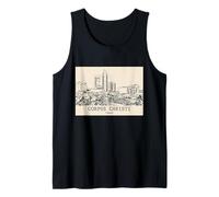 Corpus Christi Texas Vintage Retro Travel Souvenir Tank Top