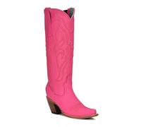 Corral Boots Women's Handcrafted Western Boots | Snip Toe Tall Cowboy Boots with Embroidery Design, Fuchsia, 5 UK