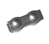 Corral Galvanised Steel Rope Connector (Pack Of 5) Silver (One Size)