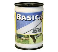 Corral Basic Fencing Tape 200M - 200m x 20mm · White