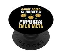 Corre Como Si Hubiera Pupusas En La Meta Runner Spanish PopSockets Adhesive PopGrip