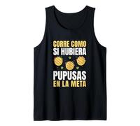 Corre Como Si Hubiera Pupusas En La Meta Runner Spanish Tank Top