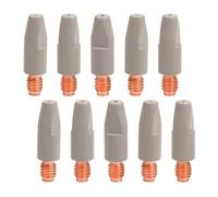 Correa 10PCS 24KD Welding Contact Tips Coating Protect M6 Gas Nozzle Tip 0.8mm MIG Welding Torche Welding
