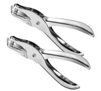 Correa 2 Pieces Small Single Hole Punch, 1/4 Inch One Hole Paper Punch with 8 Sheet Capacity Punch Accuracy