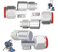 Correa 3-Pack Airless Paint Swivel Joints Compatible with 235486 7/8 Inch Thread, 180° Rotation-High-Pressure