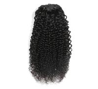 Correa Hair Wig Natural Curls Hair Clip in Hair Extensions Full Sets Afro Hair Curls Clip Ins Bundles Natural Black Easy Install Easy to Use 12inch