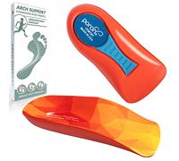 Correct-Position Orthotic Insoles: Plantar Fasciitis Relief | 3/4 Length | Arch Support for Overpronation & Flat Feet - Reduce Heel, Knee, & Back Pain | Men, Women, Kids Running | 1 Pair