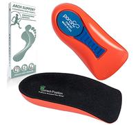 Correct-Position Orthotic Insoles: Plantar Fasciitis Relief | 3/4 Length | Arch Support for Overpronation & Flat Feet - Reduce Heel, Knee, & Back Pain | Men, Women, Kids Running | 1 Pair