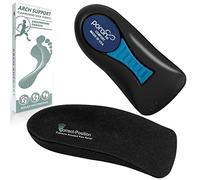 Correct-Position Orthotic Insoles: Plantar Fasciitis Relief | 3/4 Length | Arch Support for Overpronation & Flat Feet - Reduce Heel, Knee, & Back Pain | Men, Women, Kids Running | 1 Pair