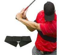 Correct Your Golf Swing - Slider Training Aid With Innovative Arm Connection & Swing Correcting Band | Adjustable Golf Trainer For Men Women Of All Levels | Improve Stability At Home Or Range