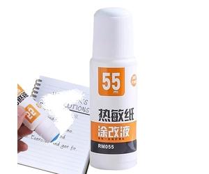 Correction Fluid Remover Liquid Eliminates Writing on Thermal Paper, 55 ml/30 ml Privacy Protection Handwriting Remover for Men and Teenagers