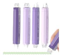 Correction Tape Pen - 4 Pieces Double-Sided School Supplies, Precise Glue Tape Pen, Easy Use Stationery for Writing Mistakes, Portable Writing Accessory for Students Boys Girls Teens Men Women Kids