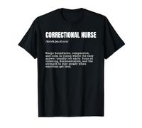 Correctional Nurse Definition Dictionary Funny Minimalist Value Graphic T-Shirt