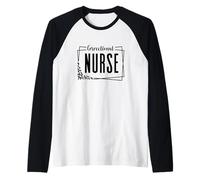 Correctional Nurse Forensic Nursing for Women Men Nurses Raglan Baseball Tee