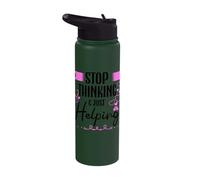Correctional Nurse Stop Thinking Just to Help the Nurse's Stainless Steel Insulated Water Bottle
