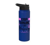 Correctional Nurse Stop Thinking Just to Help the Nurse's Stainless Steel Insulated Water Bottle