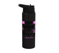 Correctional Nurse Stop Thinking Just to Help the Nurse's Stainless Steel Insulated Water Bottle