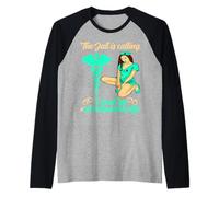 Correctional Nurse The Jail is Calling I Must go Raglan Baseball Tee