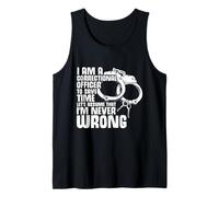 Correctional Officer Humor: Never Wrong, Just Right Tank Top