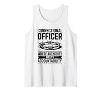 Correctional Officer Meets Accountability, Prison Guard Tank Top