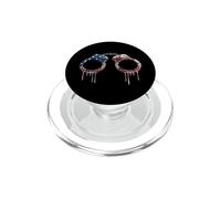 Correctional Officer Prison Guard American Flag USA Drip PopSockets PopGrip for MagSafe