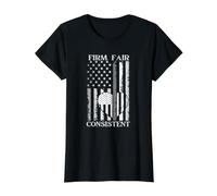 Corrections Officer Quote Thin Silver Grey Line Apparel Value Graphic T-Shirt, Women, Black, XL