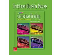 Corrective Reading Decoding Level C, Enrichment Blackline Master (CORRECTIVE READING DECODING SERIES)