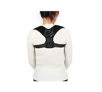 Corrector Comfortable and Breathable Square Buckle Adjustable Unisex (Black) (Size : L)