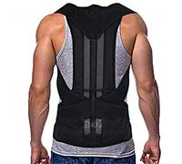 Corrector Shoulder Support Correction Belt Men Women Corset Back Medical Lumbar e Student (Black XL)