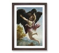 Correggio The Abduction of Ganymede Framed Print | A2 Walnut Framed Wall Art | Ready to Hang | Modern Nature Picture | Living Room Bedroom Lounge Office