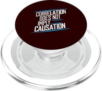 Correlation does not imply causation critical thinking funny PopSockets PopGrip for MagSafe