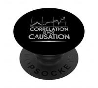 Correlation is not Causation Psychologist Wisdom Thinking PopSockets Adhesive PopGrip
