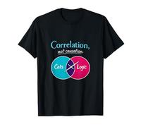 Correlation Not Causation Data Science Venn Diagram T-Shirt