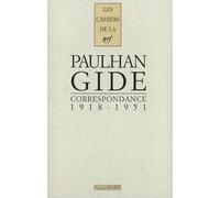 Correspondance, 1918-1951 (Cahiers de la Nrf Jean Paulhan)