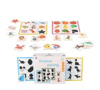 Correspondence Game for , Shape Sorting Toy | Shadow Game, Fine Motor Toy - Memory Game for Kids with Picture Matching