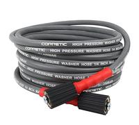 Corretic 1/4" Pressure Washer Hose 25FT, 3600psi Power Washer Hose for Cold and Hot Water, Steel Wire Braided & Synthetic Rubber Jacket, M22-14mm