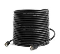 Corretic High Pressure Washer Hose, 3200 PSI, 15M, Black/White, Nylon, Pressure Washer Tube, M22-14mm Brass Thread