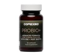 CORREXIKO ProBio+ 12-Strain Probiotic & Prebiotic Capsules, 1-Month Supply | Supports gut health, digestion and immunity, helping reduce bloating with 3 billion CFU and postbiotics in a vegan formula.