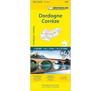 Correze, Dordogne - Michelin Local Map 329: 1:150 000
