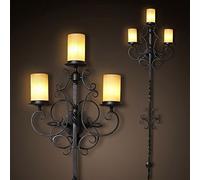 Corridor Metal Wall Lights Vintage Balcony Wall Sconce Mirror Front Villa Gate Balcony Wall Lamp Fixtures (W6029-3)