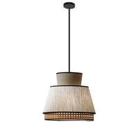 Corridor Modern Pendant Light Hallway Vintage Industrial Lamp Fixtures Fabric Decor Accents Hanging Lamp Bohemia Café Pendant Lights Rattan Suspended Lighting for Flat and Slop Ceiling