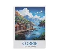 Corrie Isle of Arran，Jigsaw Puzzle 1000 Piece Game Artwork Travel Souvenir（38x26cm）-GW65