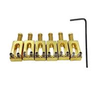 Corrosion-Resistant Electric Guitar Saddles for Precise Intonation & Professional Use Bridge Quick Installation Parts Alloy High Humidity Resistance Professional Musician Gear Live String Tension